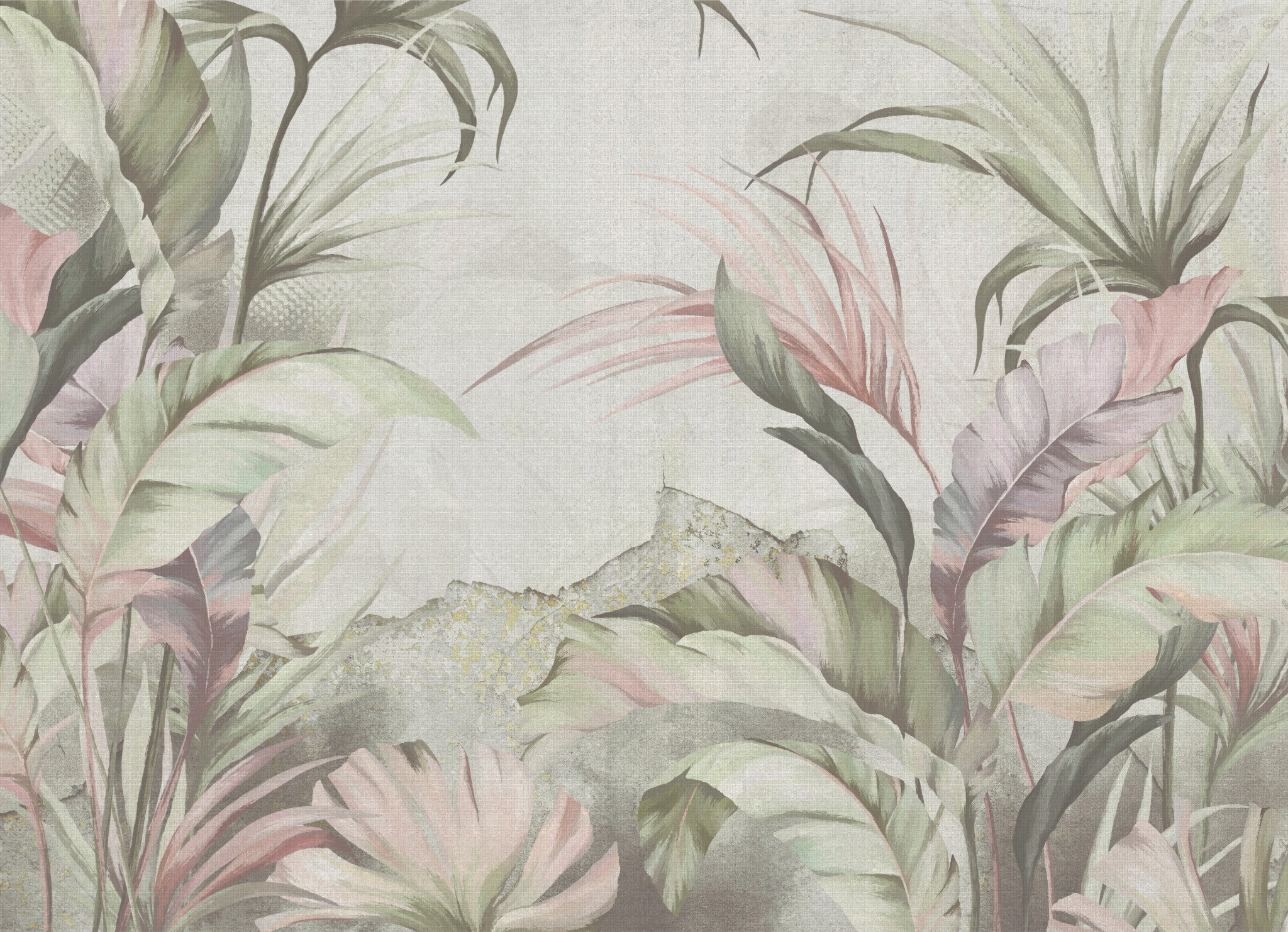 Faded Petals textured linen wallpaper – LH Lifestyle